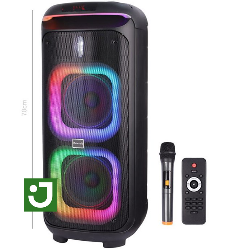 اسپیکر چمدانی بلوتوثی گلکس بیت GS-61 + میکروفون و ریموت کنترل