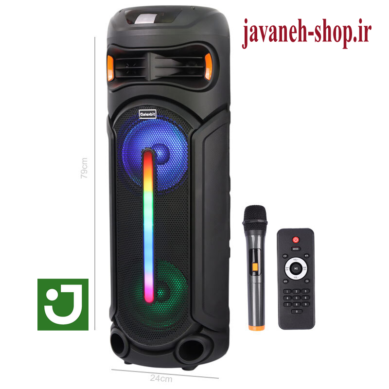 اسپیکر چمدانی بلوتوثی گلکس بیت GS-43 + میکروفون و ریموت کنترل Galexbit GS-43 Wireless Speaker